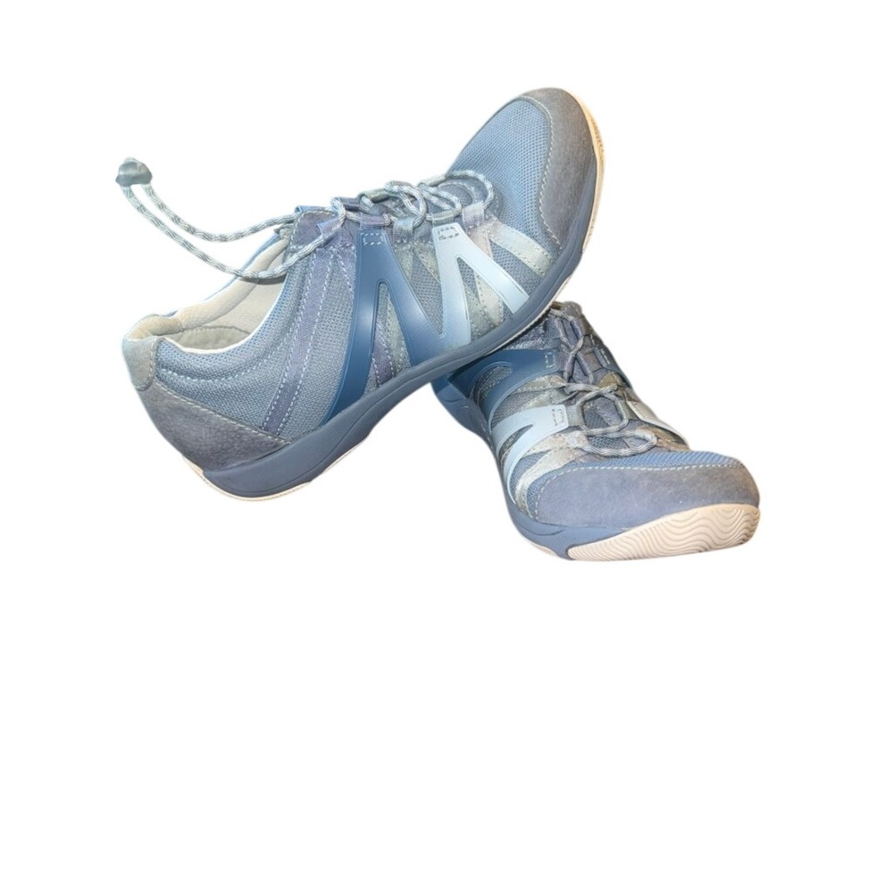 Dansko Henriette Shoes Womens Size 40 US 9.5 Blue Suede Casual Comfort Sneakers